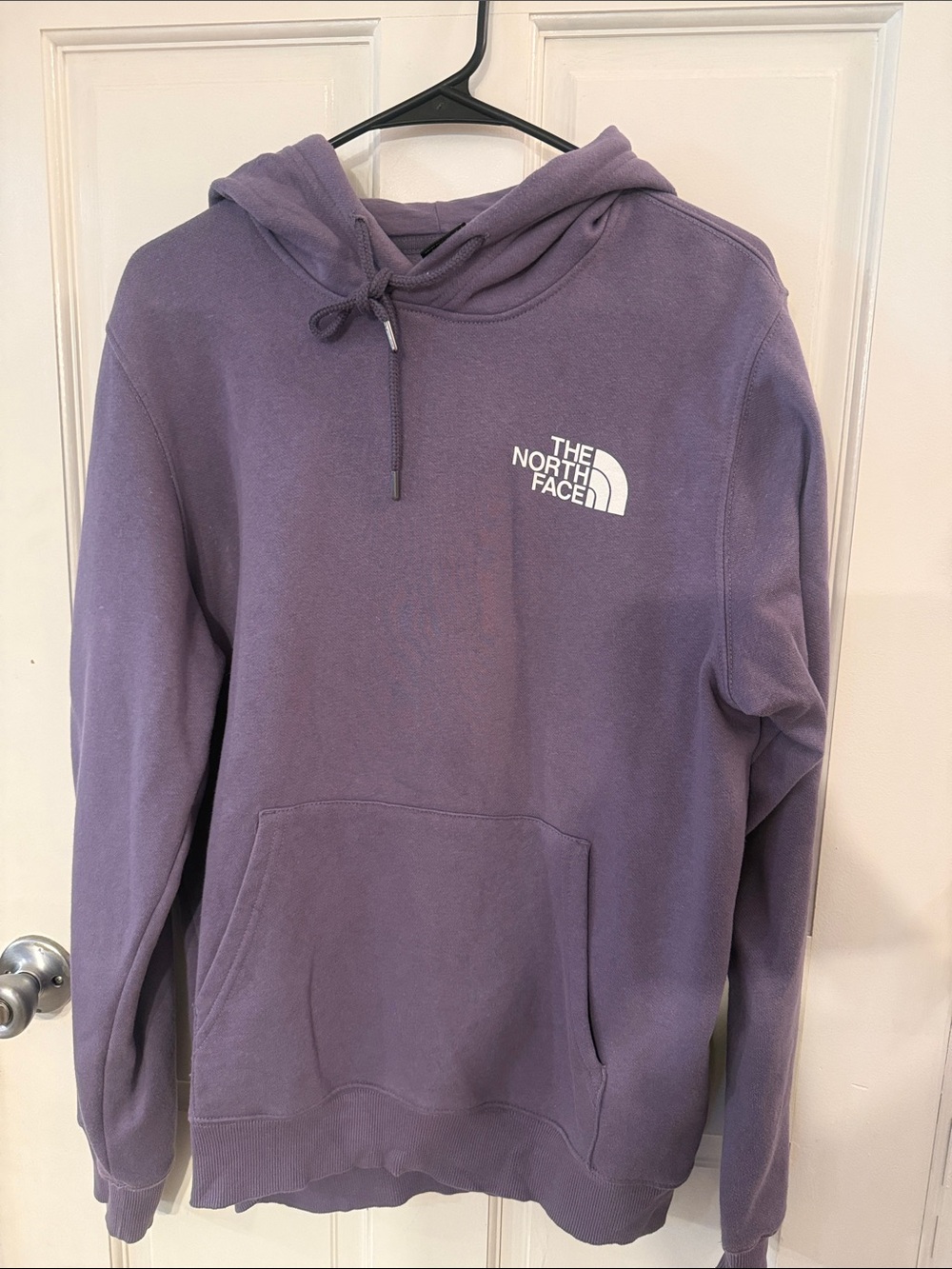 The North Face Lavender Pullover Hoodie with White Logo